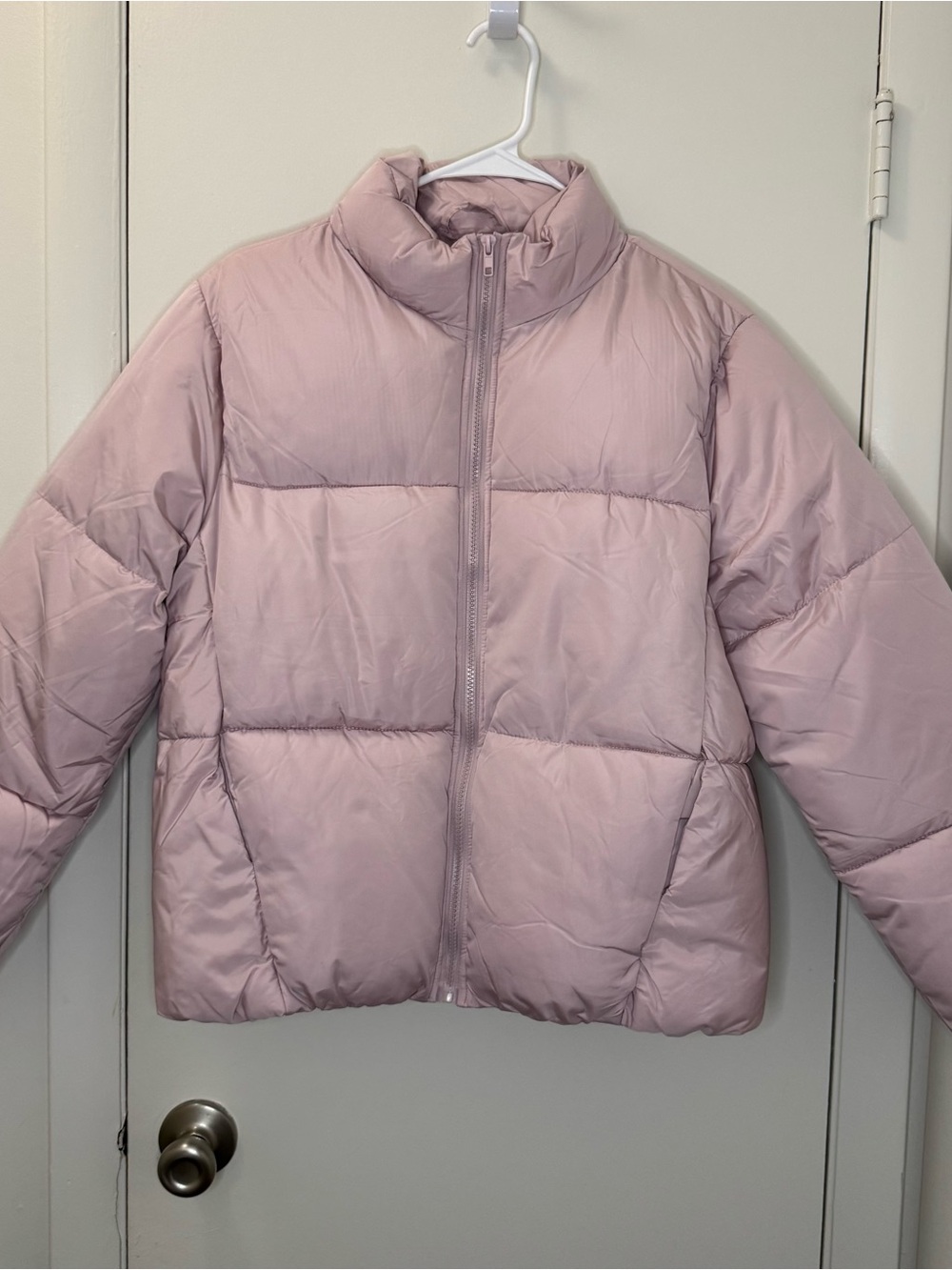 Forever 21 Blush Pink Quilted Puffer Jacket